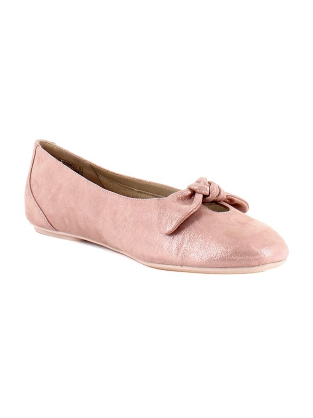 VIONIC Tilly Cinder Rose Pink Skimmer Ballet Bow Leather Flats Shoes 10.5 NEW‎